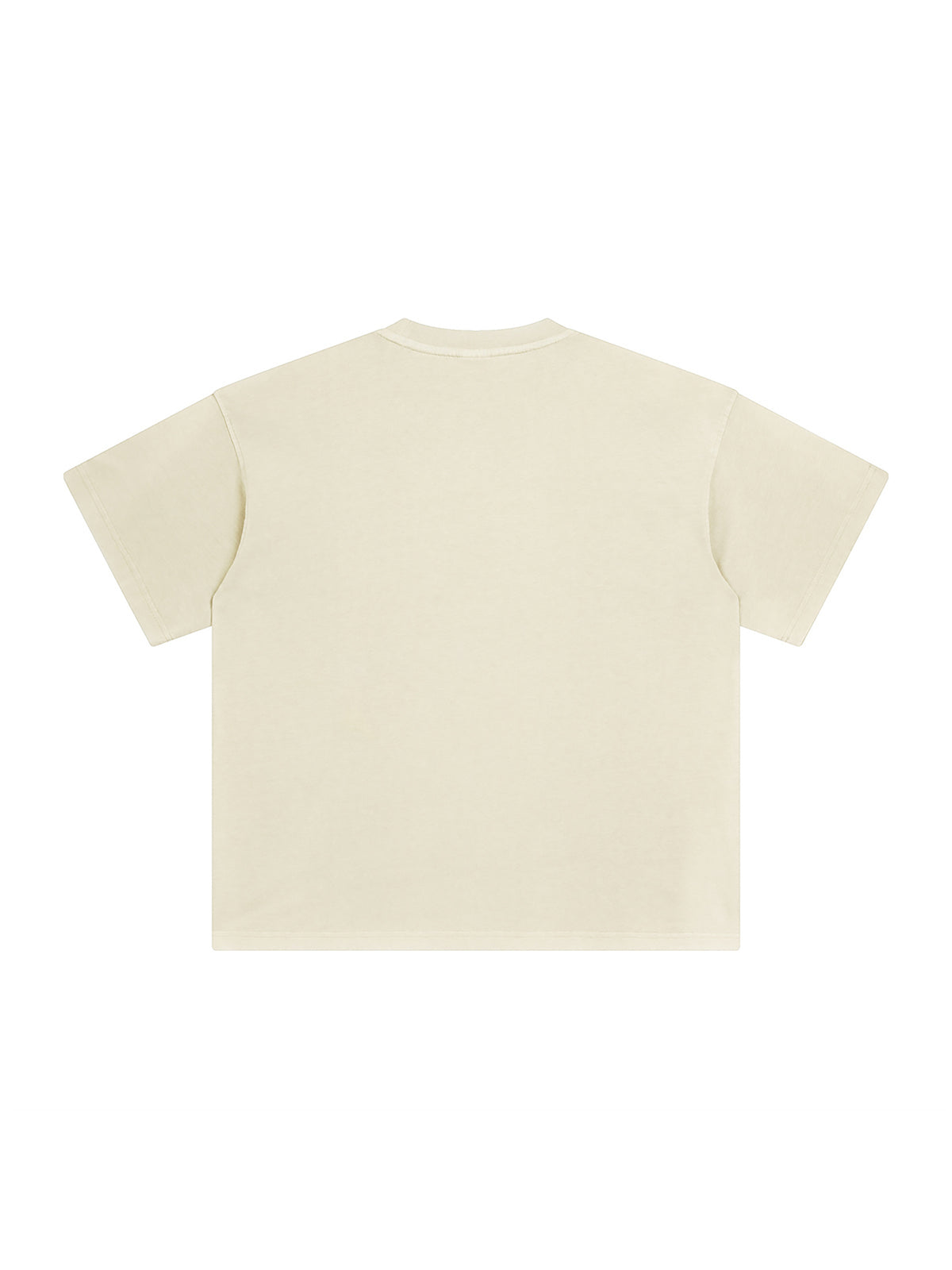 Apricot Enzyme Washed T-Shirt back product view