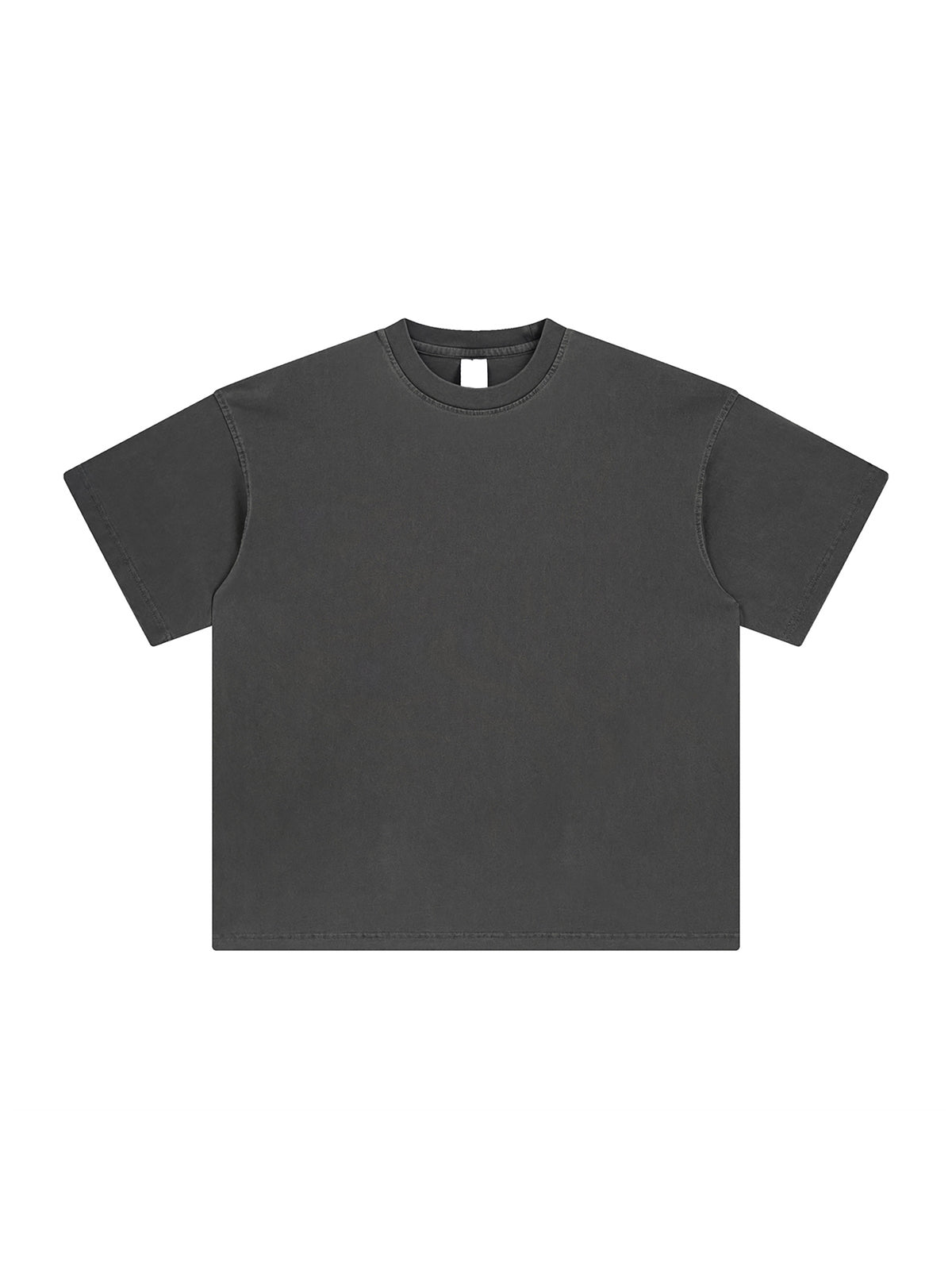 Dark Gray Enzyme Washed T-Shirt front product view