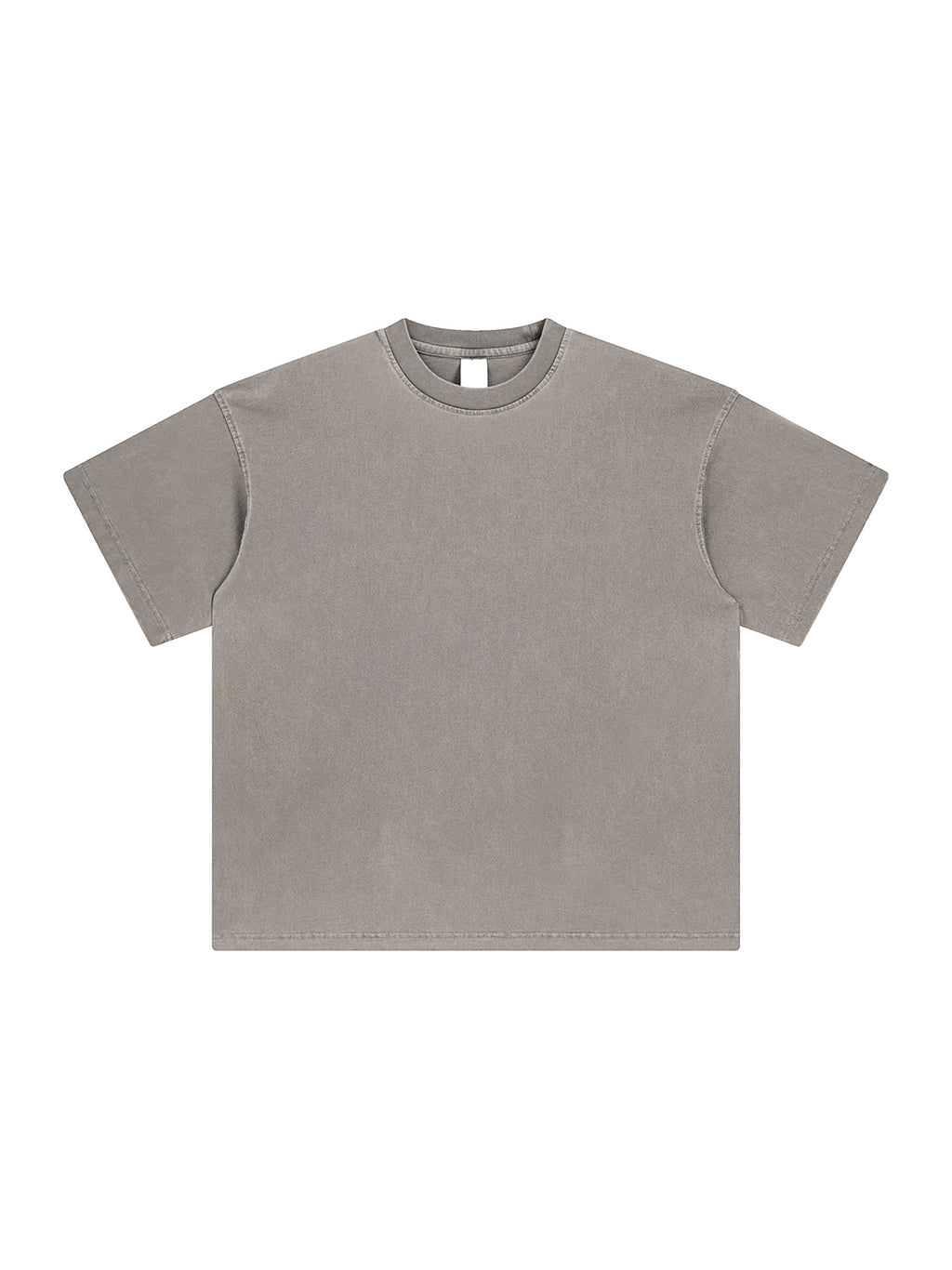 Khaki Enzyme Washed T-Shirt front product view