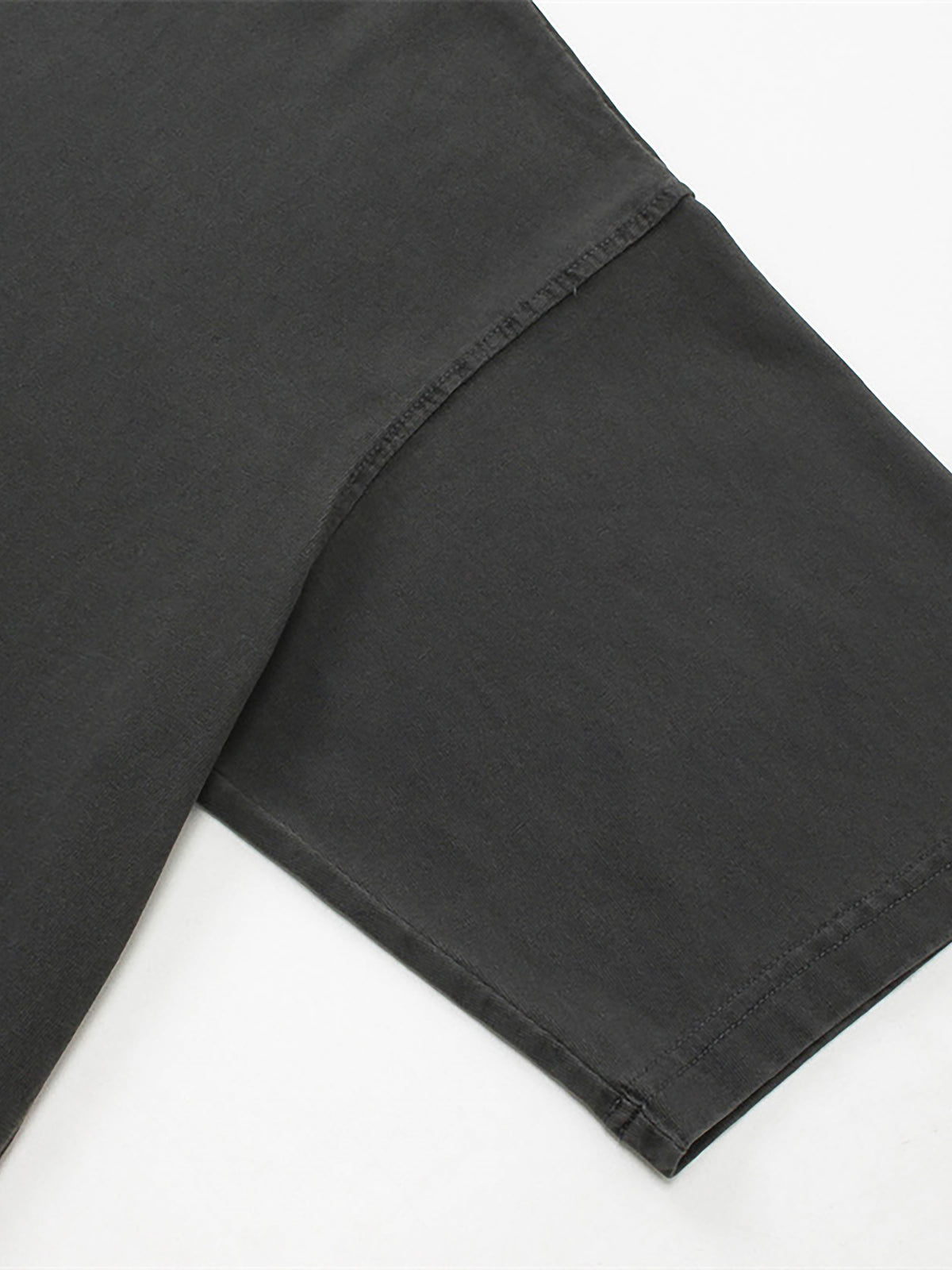 Retro Black Enzyme Washed T-Shirt sleeve detail