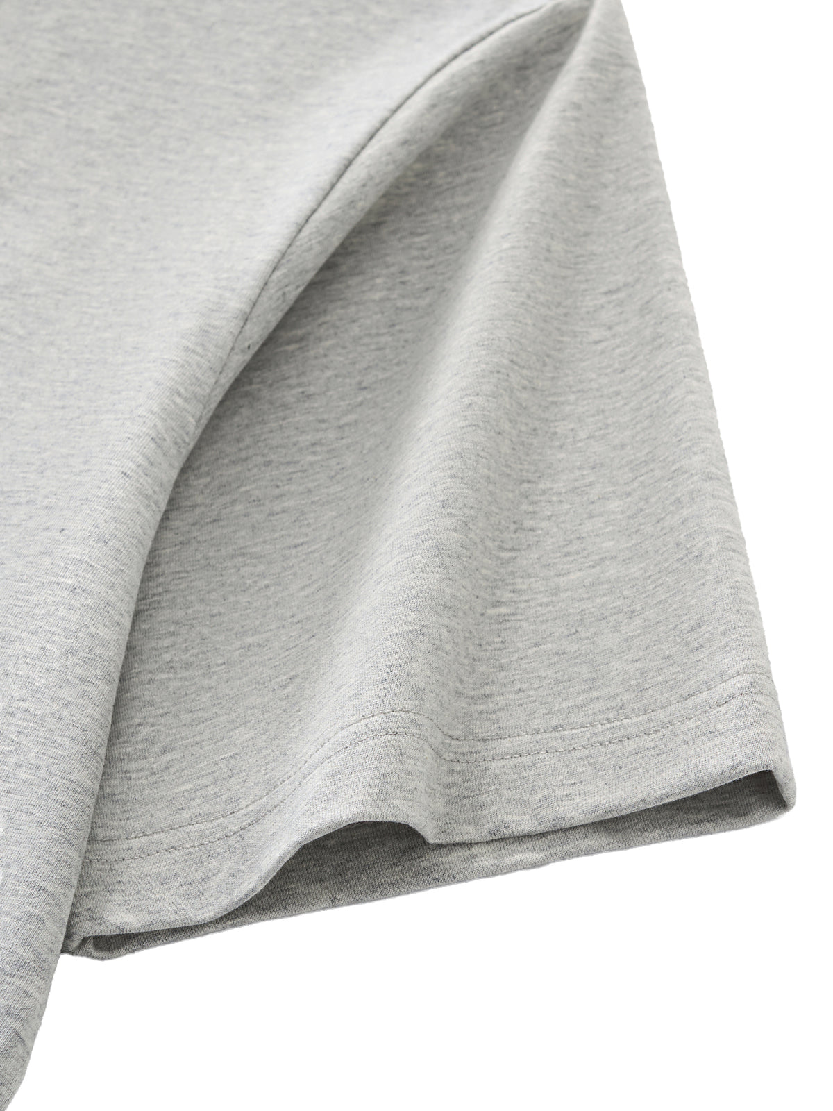 Off Script Unisex Essential Contrast Polo Shirt - Flower Grey sleeve detail