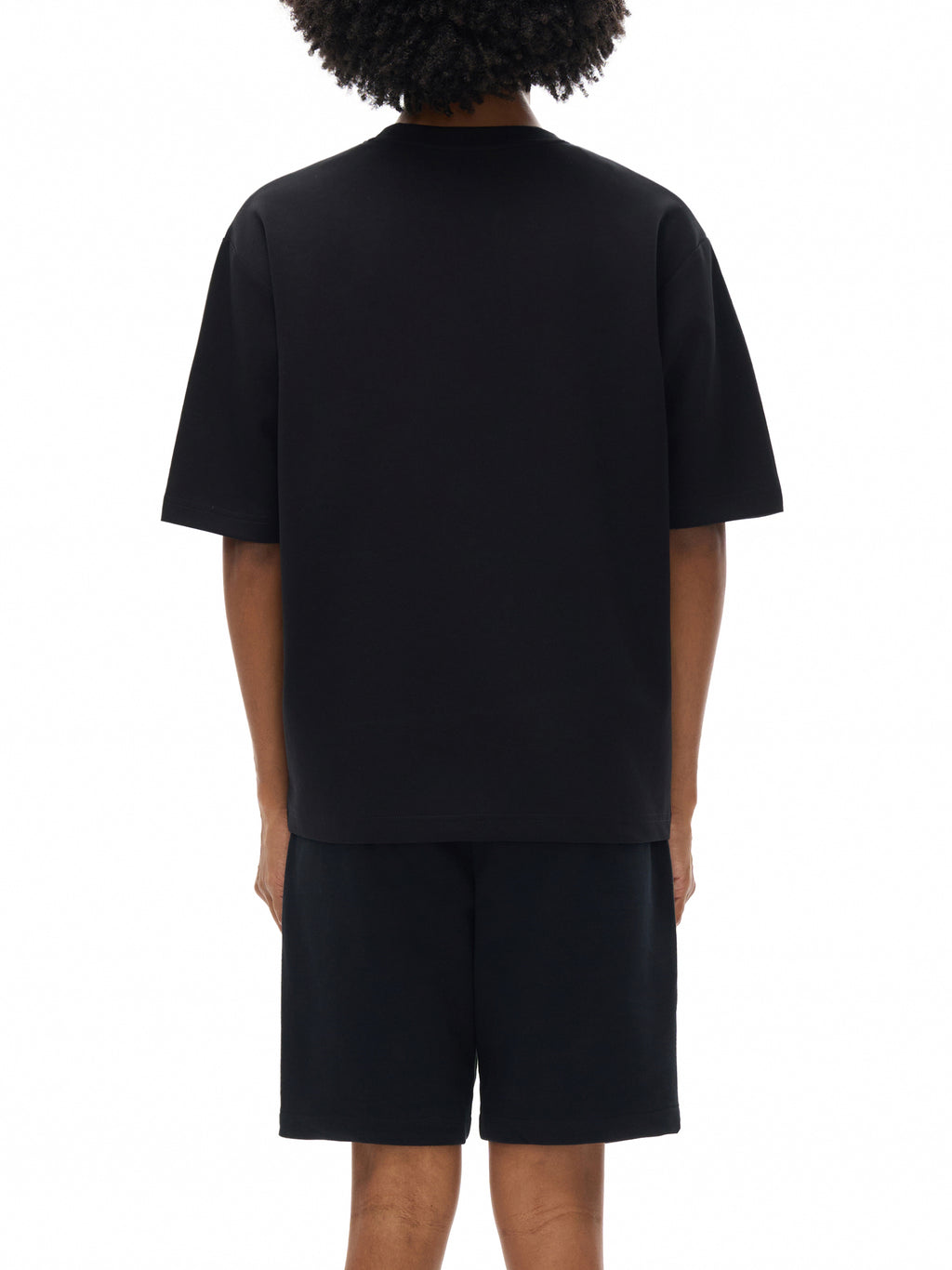 Black Essential Cooling Performance T-Shirt on model back view