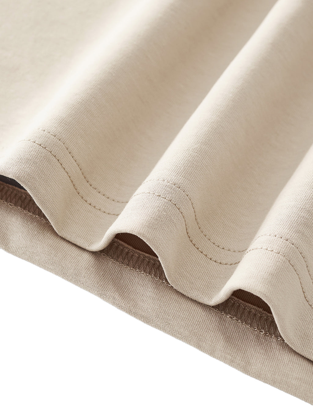 Khaki Essential Cooling Performance T-Shirt hem detail