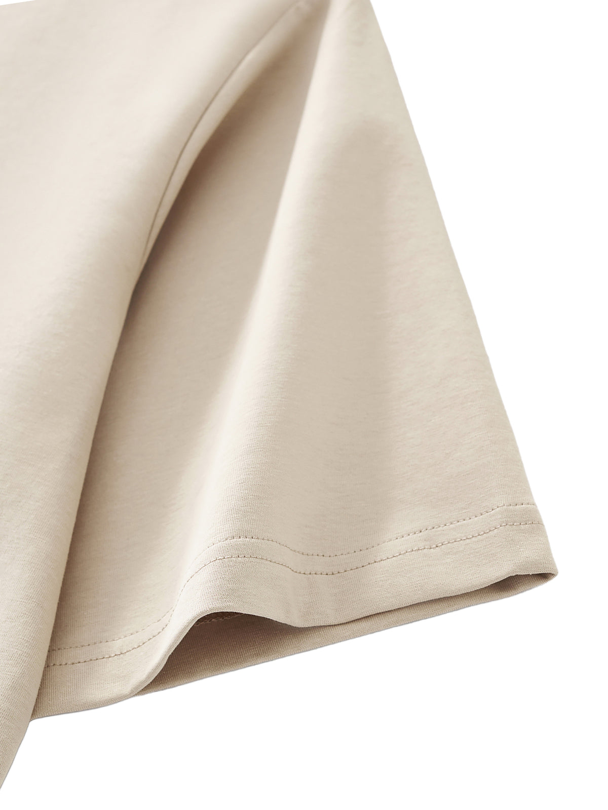Khaki Essential Cooling Performance T-Shirt sleeve detail