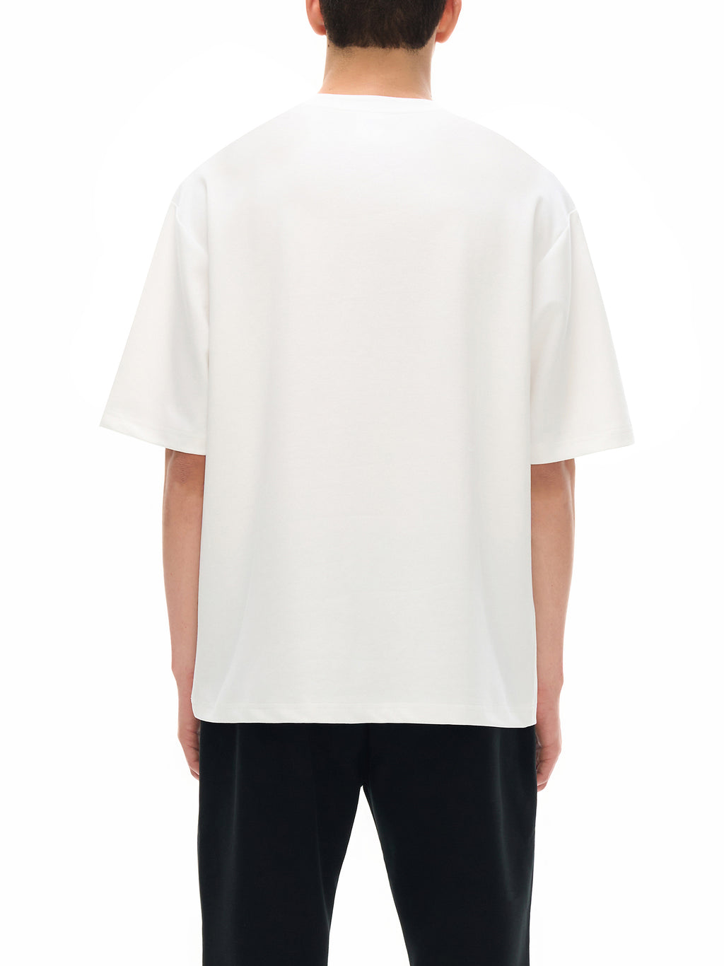 White Essential Cooling Performance T-Shirt on model back view