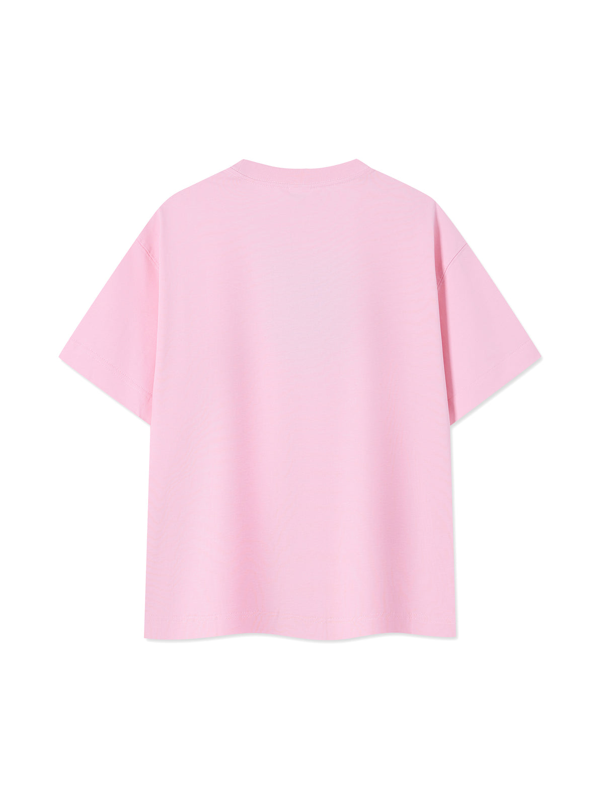 Off Script Essential Cotton Boxy T-Shirt - Pink back view