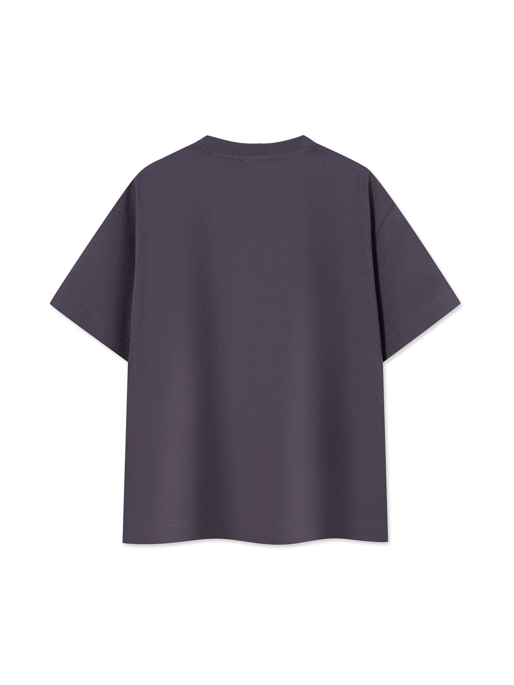 Off Script Essential Cotton Boxy T-Shirt - Purple back view