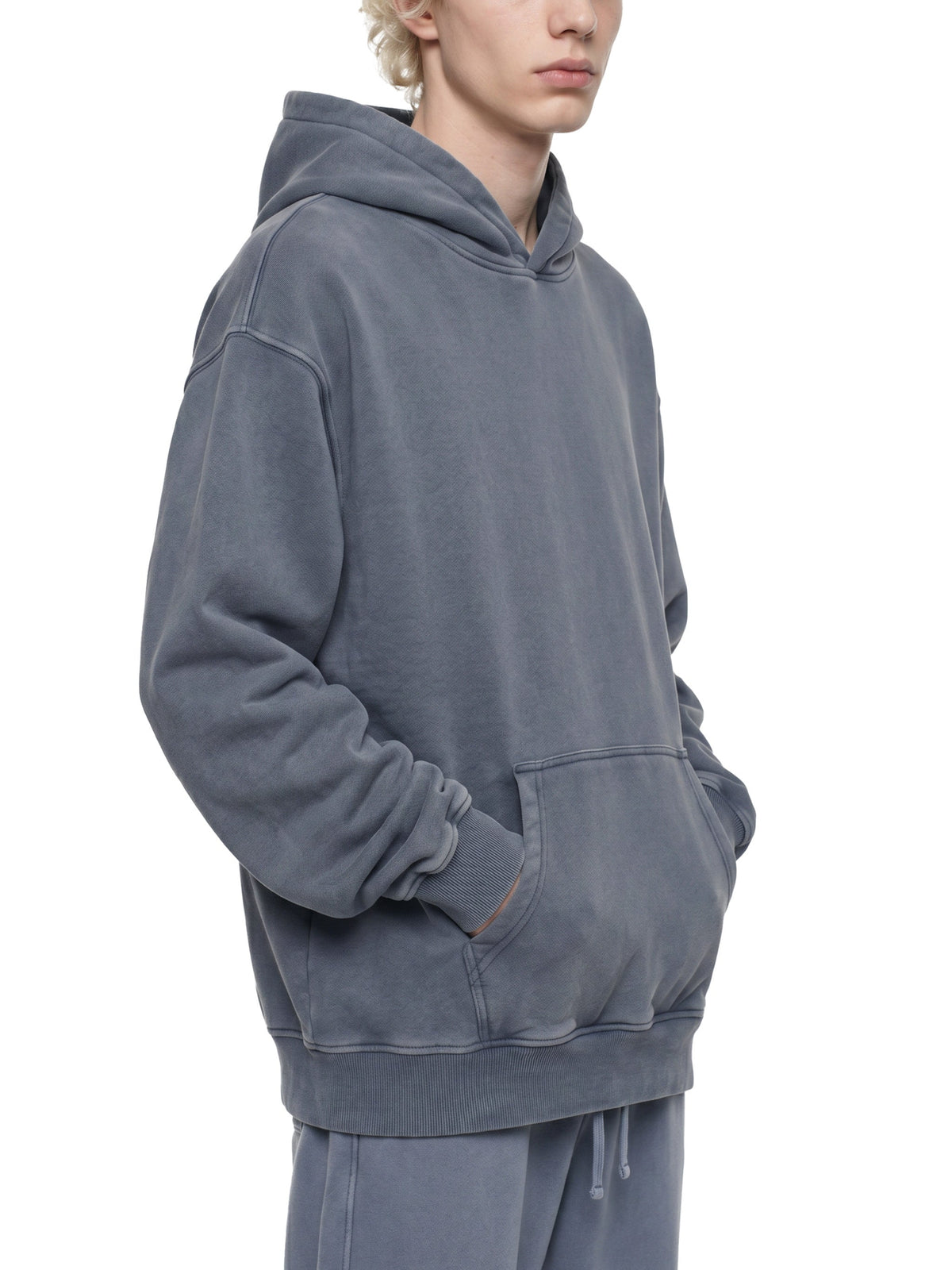 Snow Wash Fleece Oversize Hoodie – product view 3