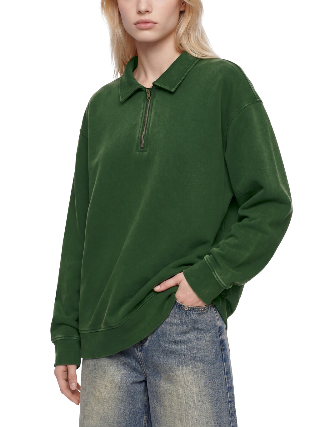 Unisex Vintage Wash Quarter-Zip Sweatshirt