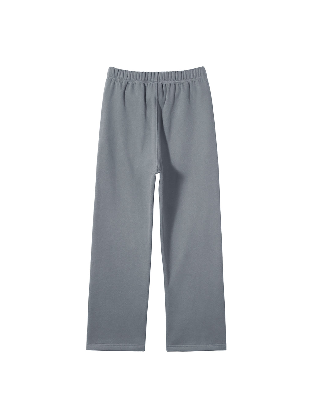 Unisex Solid Colour Fleece Straight-Leg Pants