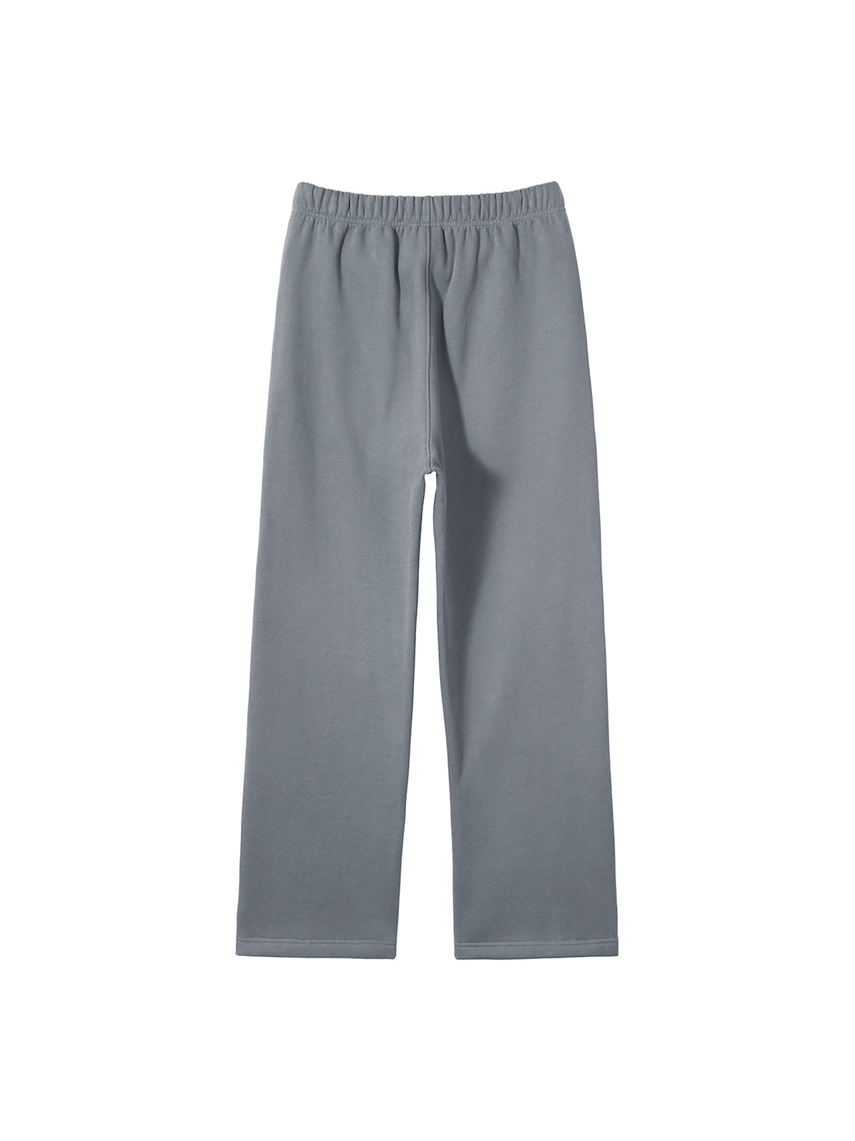 Unisex Solid Colour Fleece Straight-Leg Pants