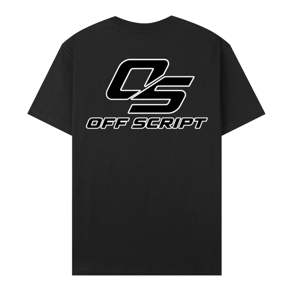 One Nation Essential Cotton T-Shirt - Black back 3D mockup