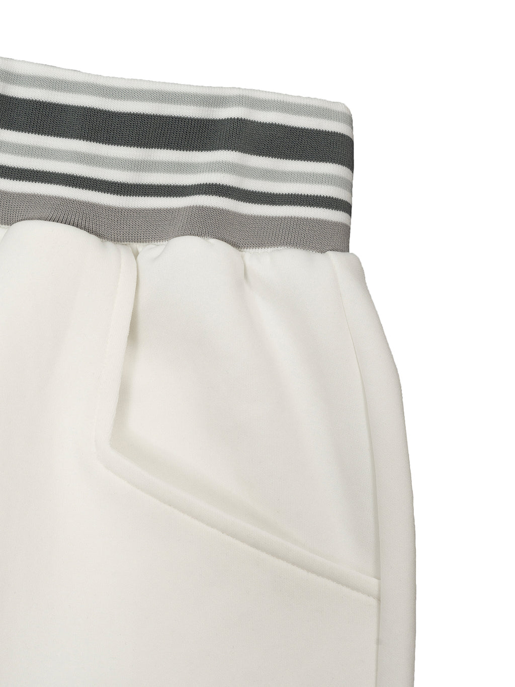 Striped Waist Wide-Leg Pants