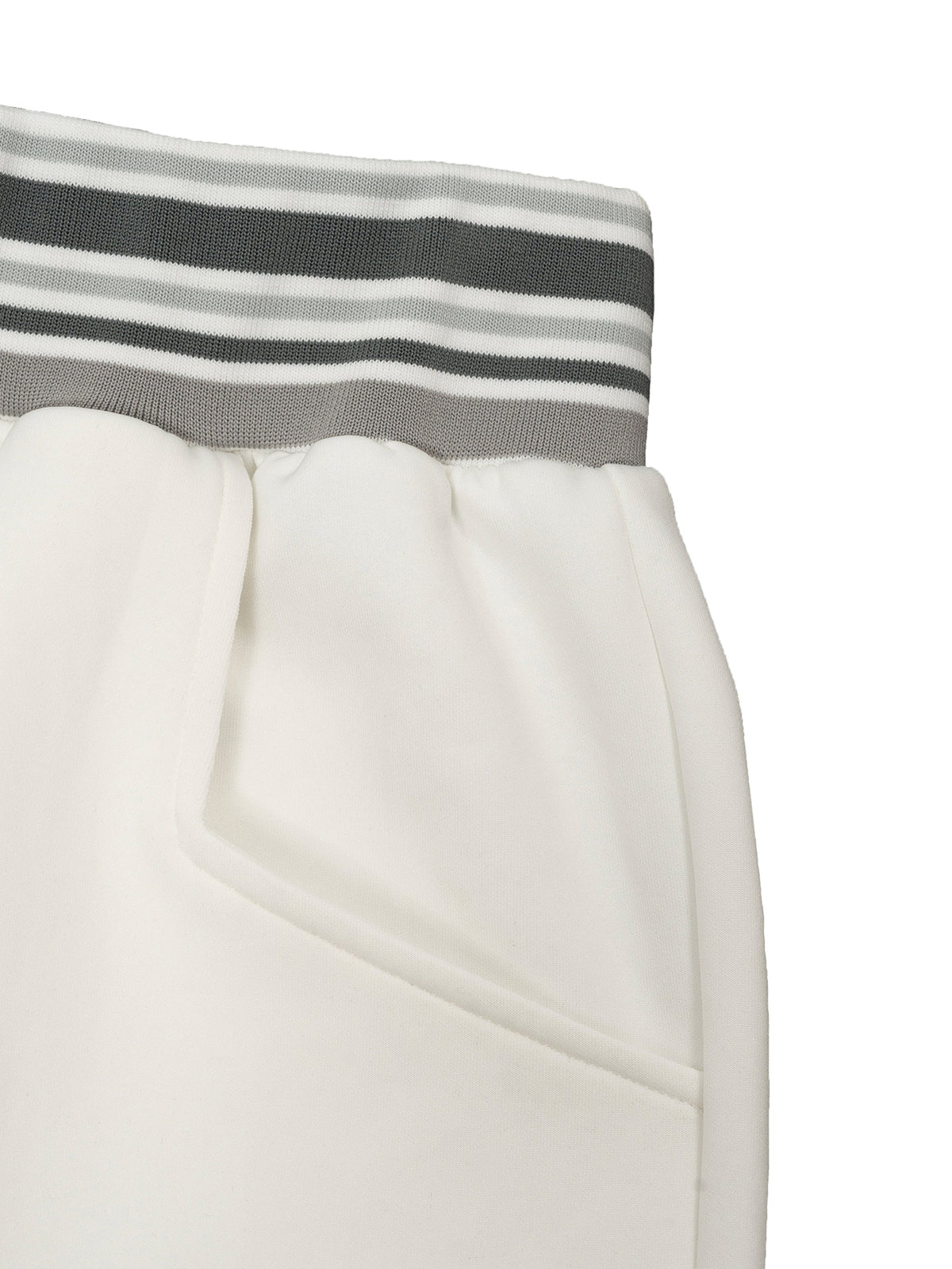 Striped Waist Wide-Leg Pants