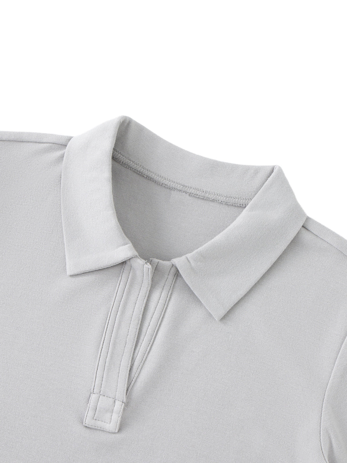 Bodycon Short Sleeve Polo Shirt