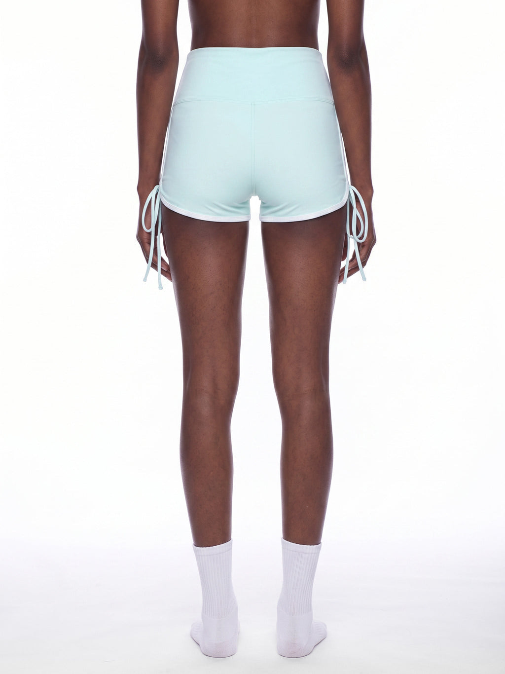 Women’s Color Block High Waisted Yoga Shorts