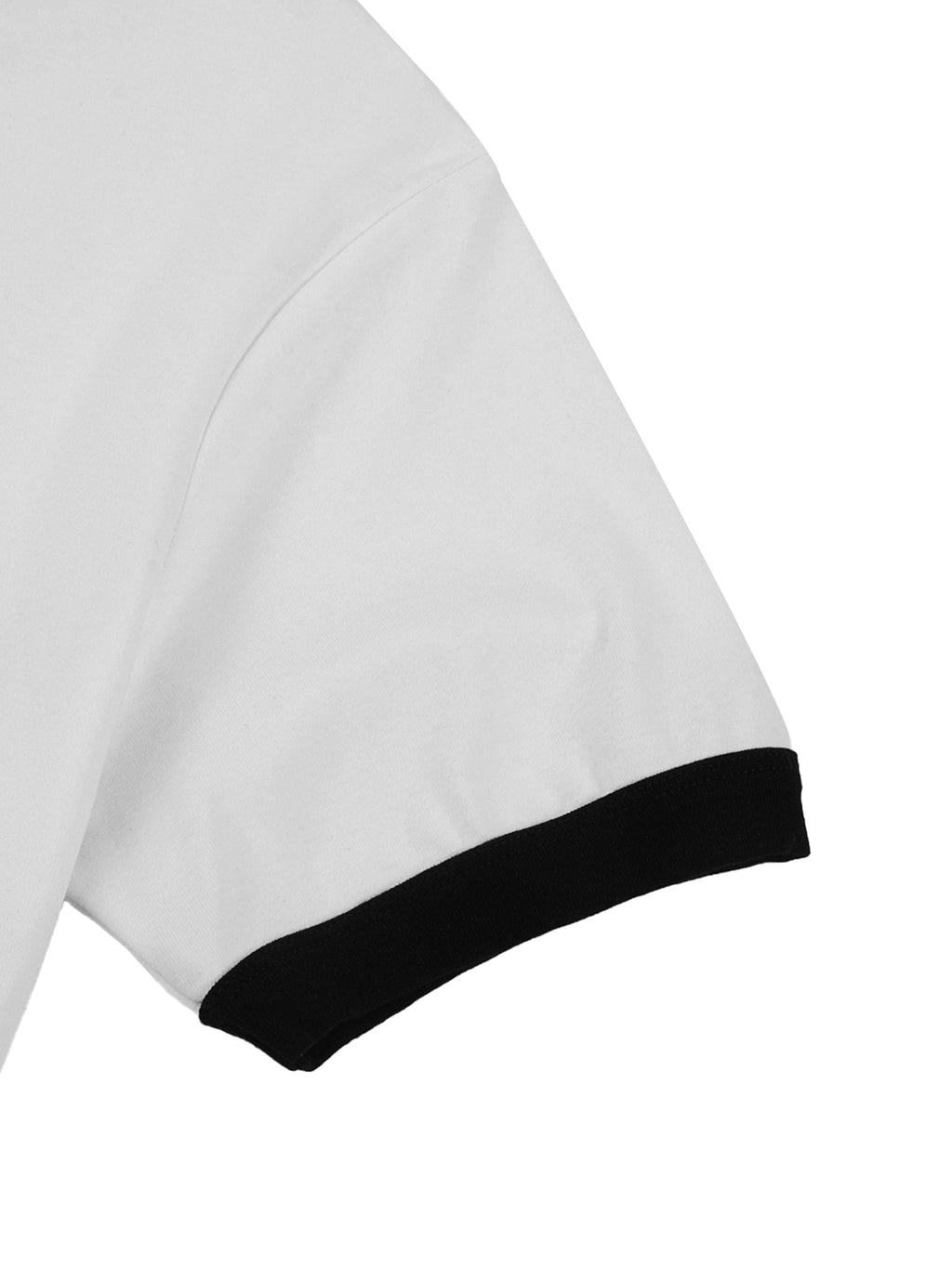 Unisex Contrast-Edge Ribbed Crewneck T-Shirt gallery view