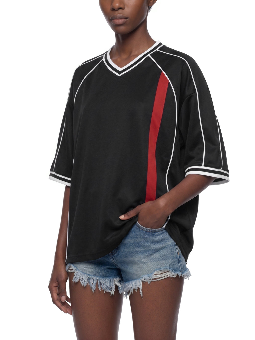 Unisex Boxy V-Neck Soccer Jersey