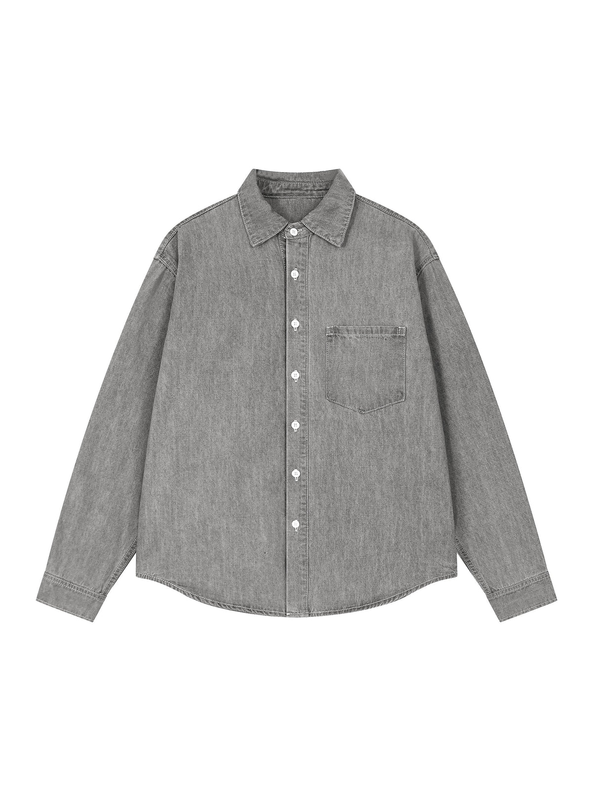 Unisex Vintage Wash Denim Shirt