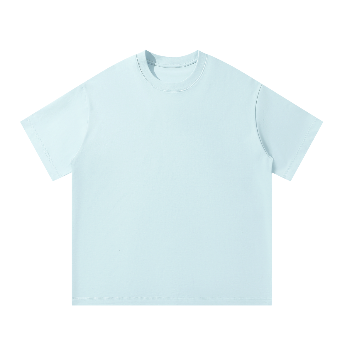 Sky Blue Unisex Oversized Cotton T-Shirt front view