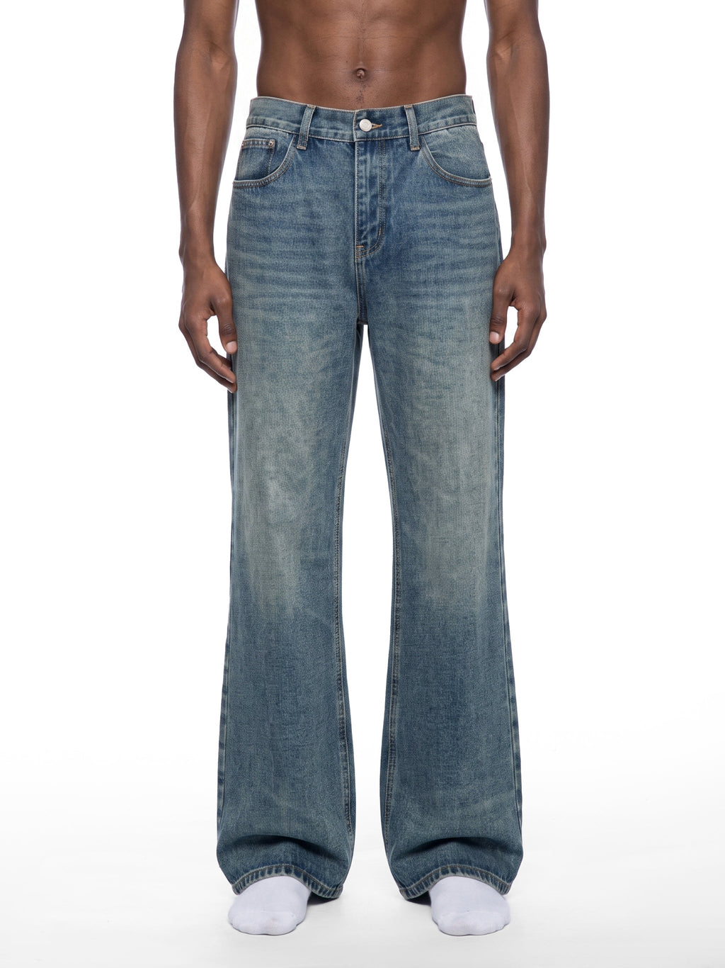 Men's Vintage Wash Denim Jeans