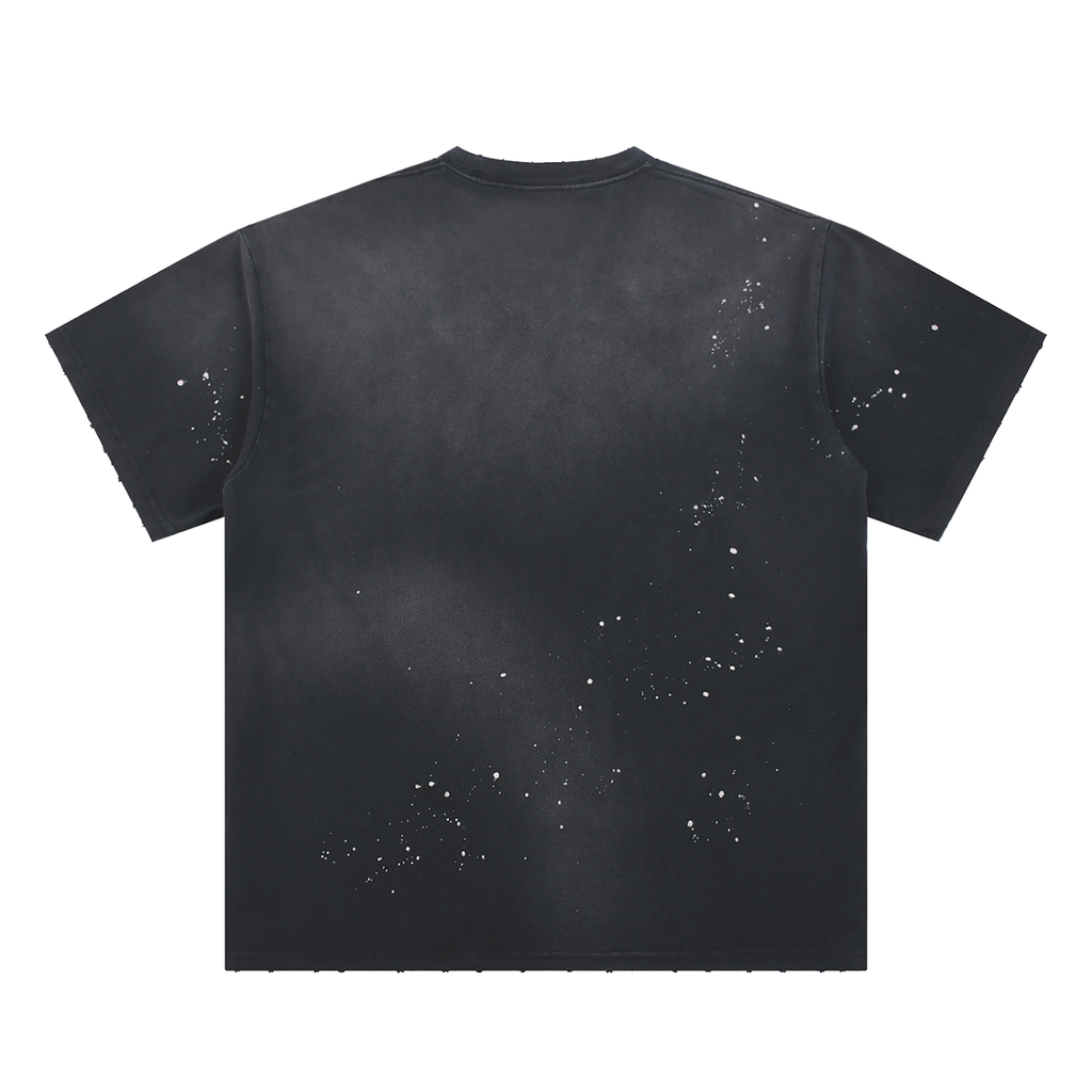 Hand-Frayed Sunfade Paint Splatter T-Shirt gallery view