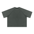 Unisex Mineral Wash Boxy Waffle T-Shirt