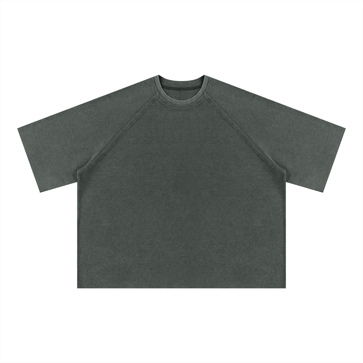 Unisex Mineral Wash Boxy Waffle T-Shirt
