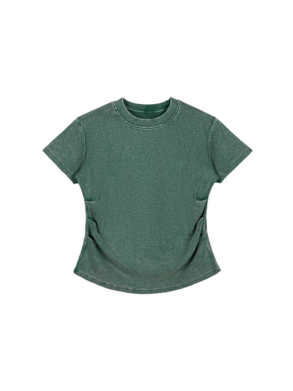 Vintage Washed Bodycon Cotton T-Shirt