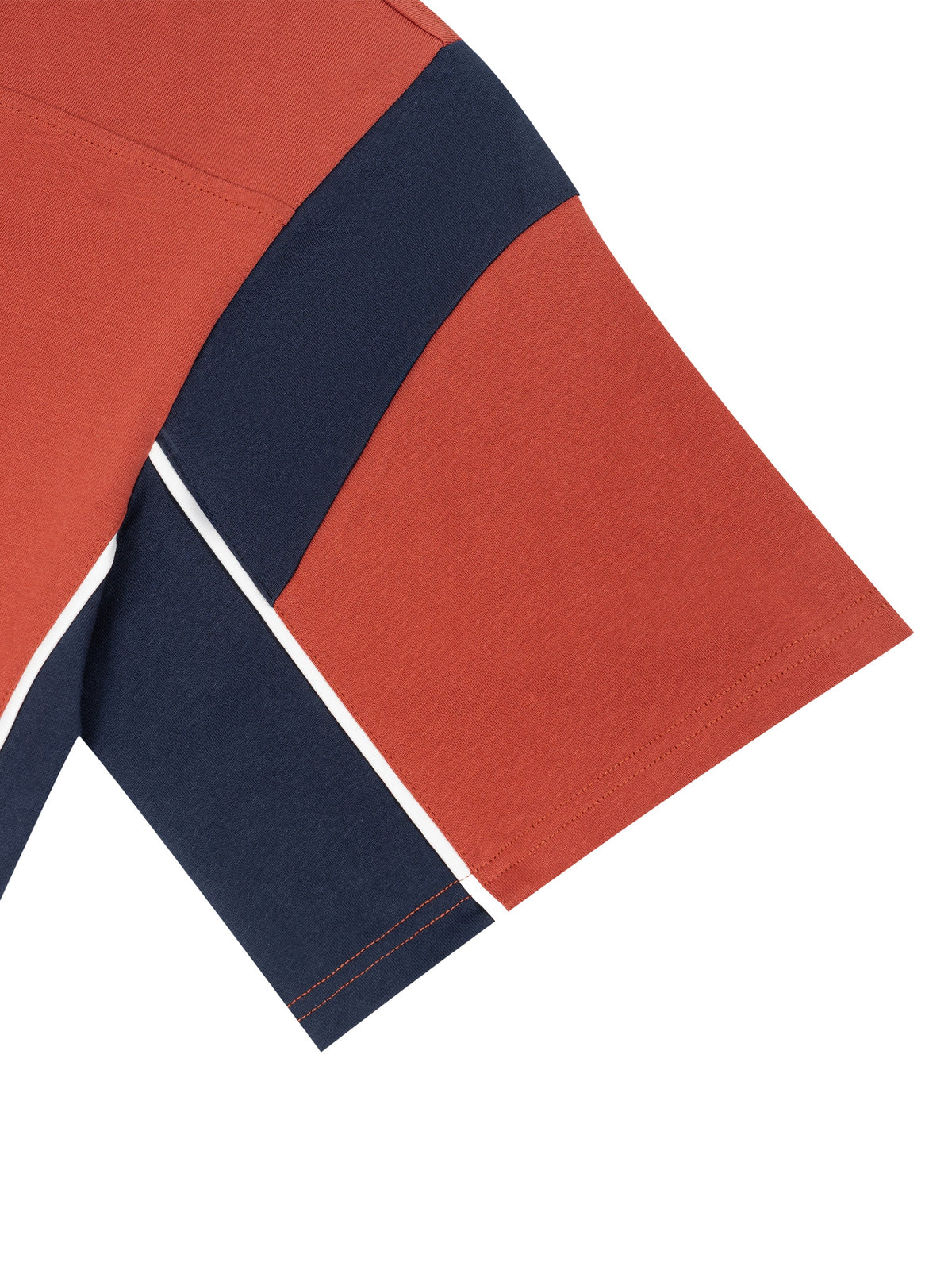 Unisex Boxy Colour Block Polo Shirt