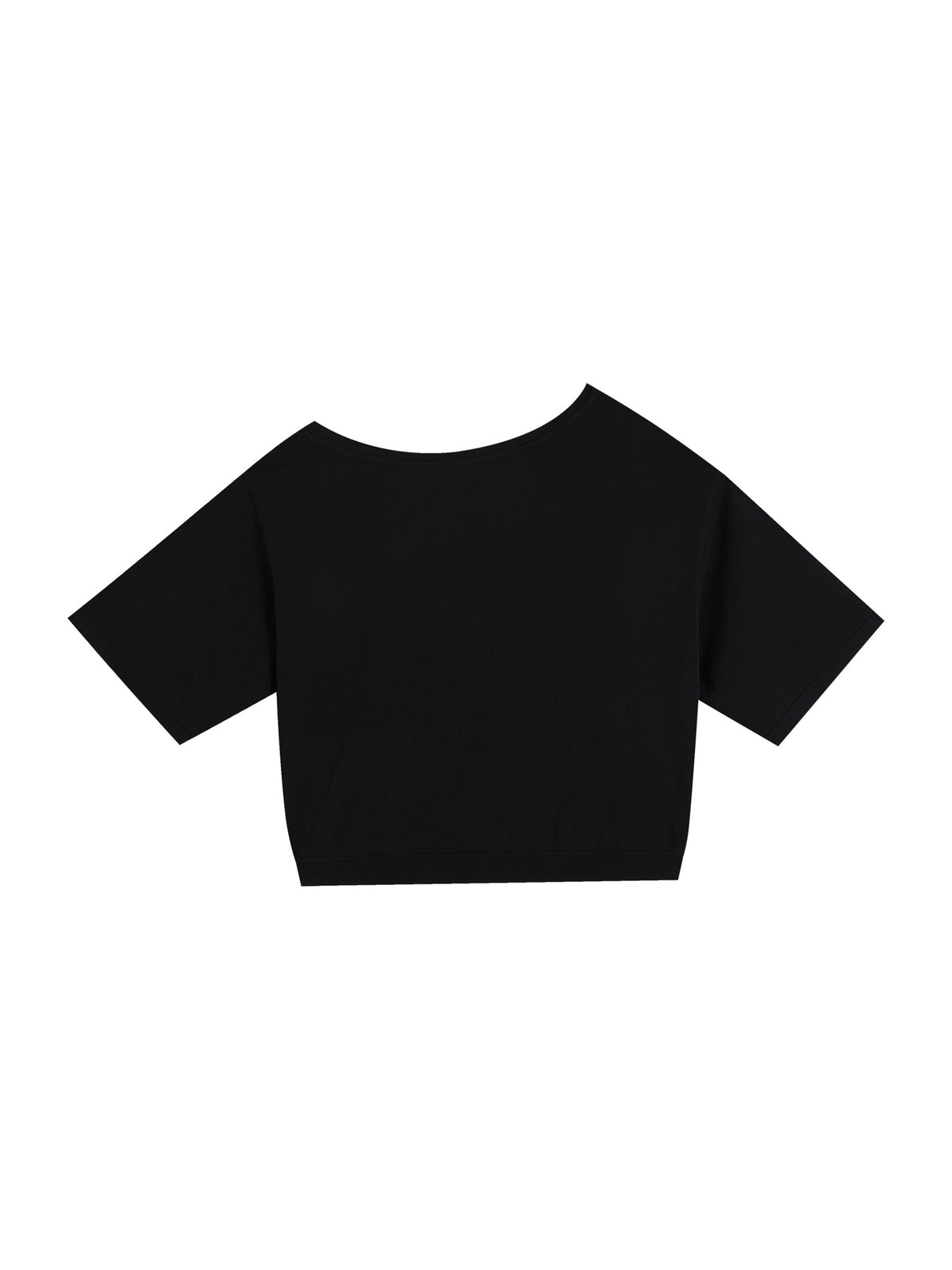 Asymmetric Shoulder Oversized Cotton T-Shirt