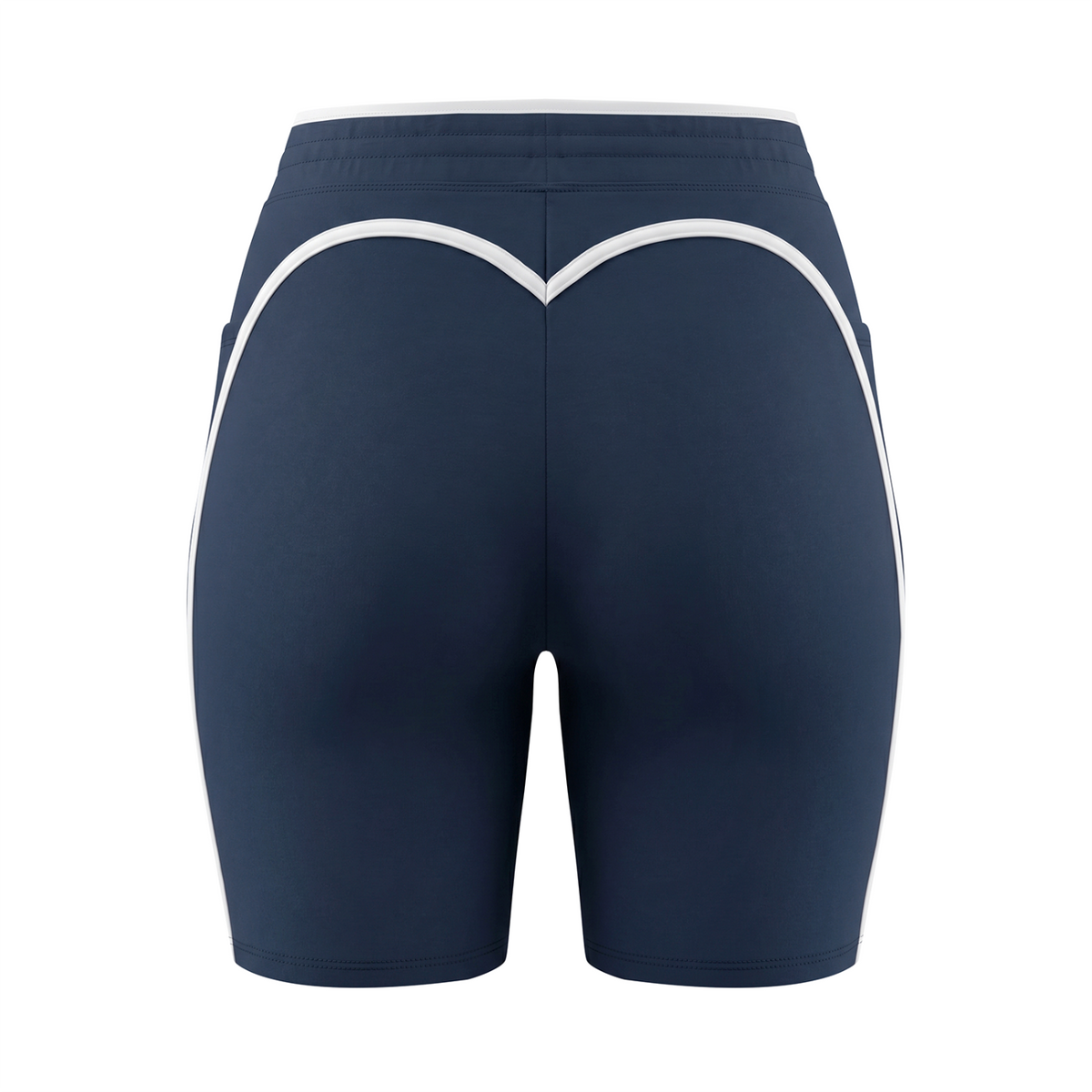 Off Script Women’s High-Rise Contrast-Trim Yoga Shorts
