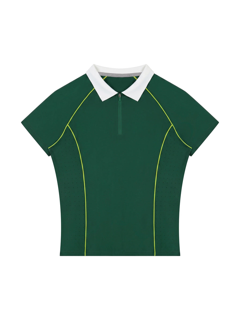 Women’s Slim Fit Quarter-Zip Polo Shirt