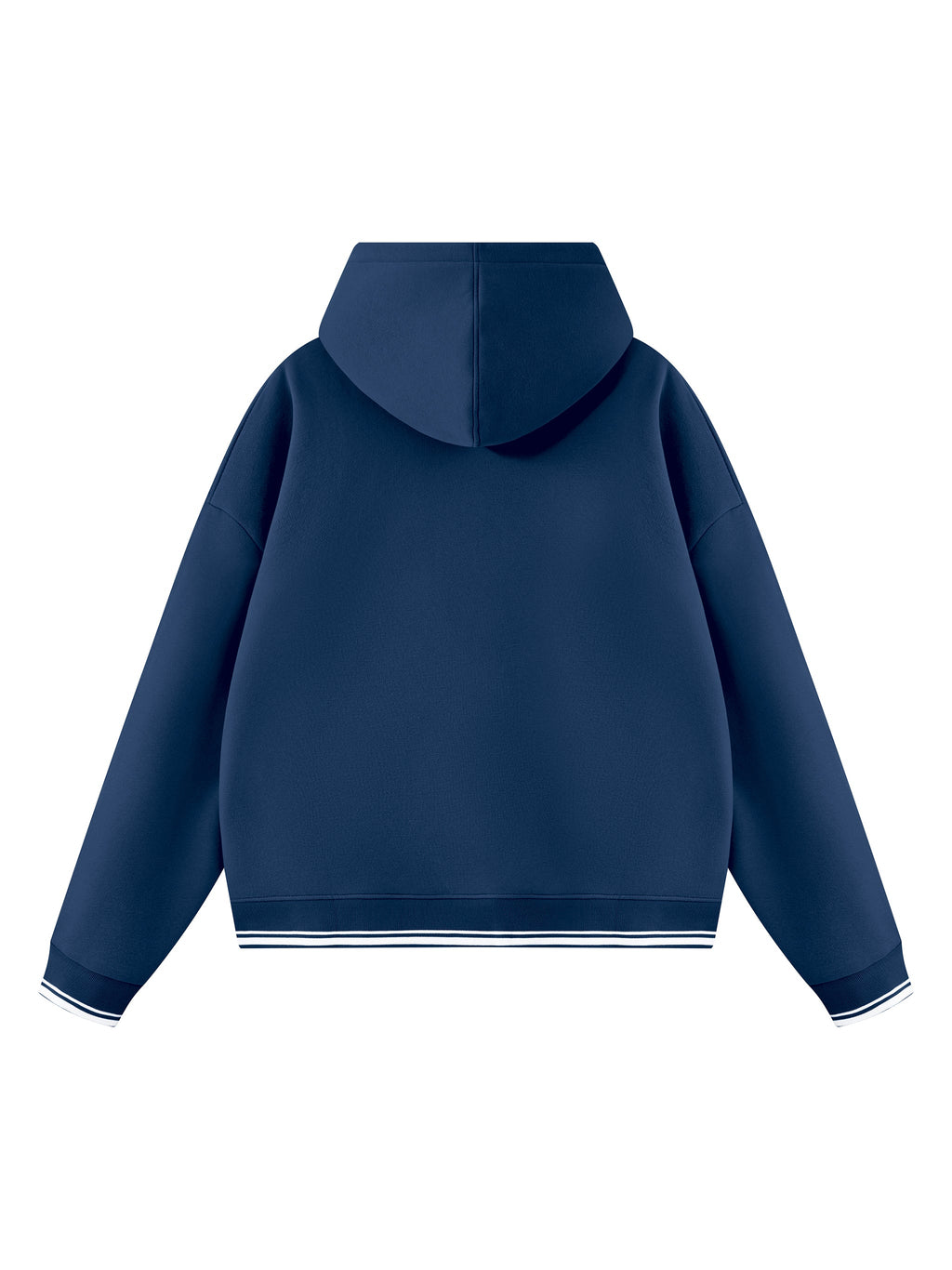 Unisex Oversized Color Block Fleece Hoodie