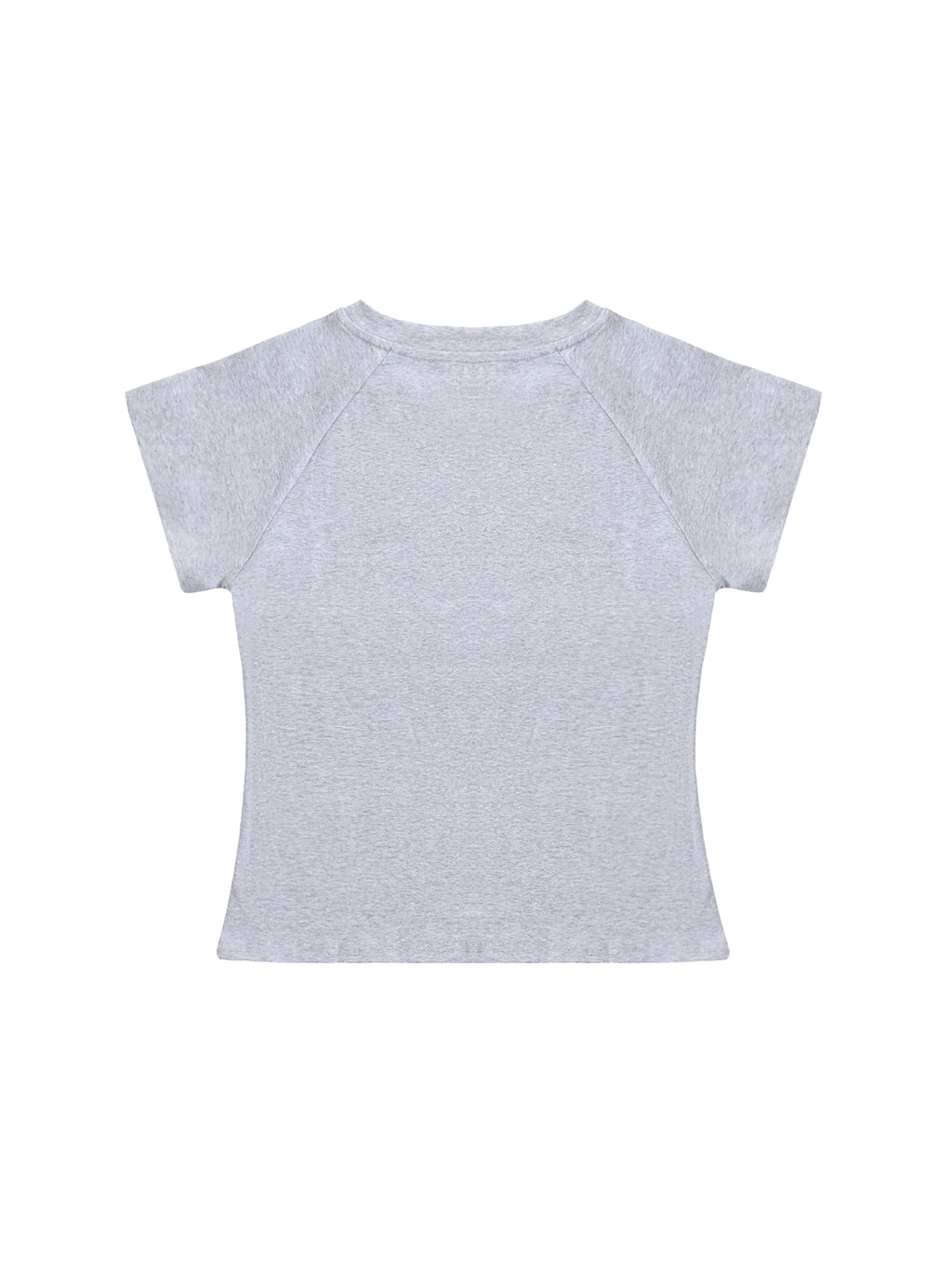 Solid Color Raglan Sleeve Crop Top