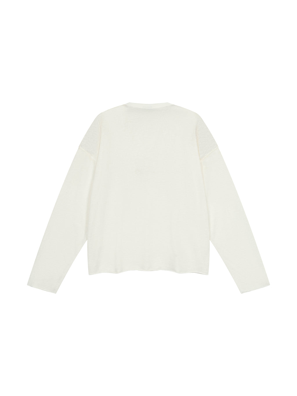 Unisex Raw Edge Long Sleeve T-Shirt
