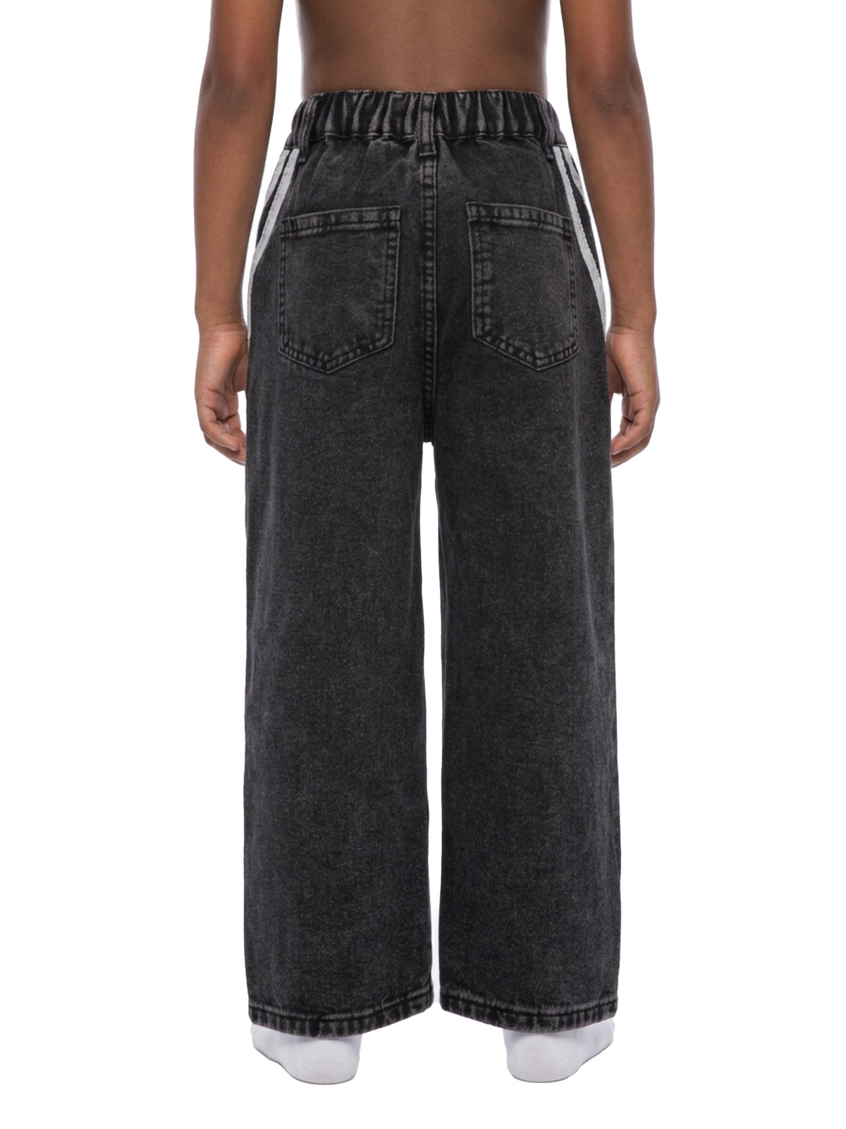 Kids' Vintage-Wash Side-Stripe Jeans