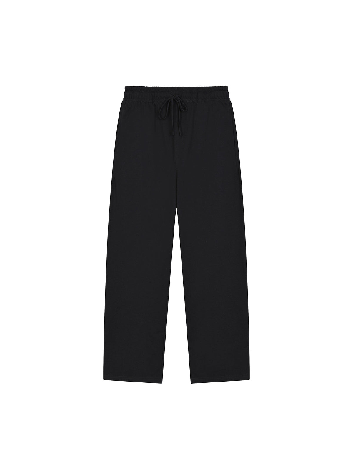 Solid Colour Straight-Leg Sweatpants