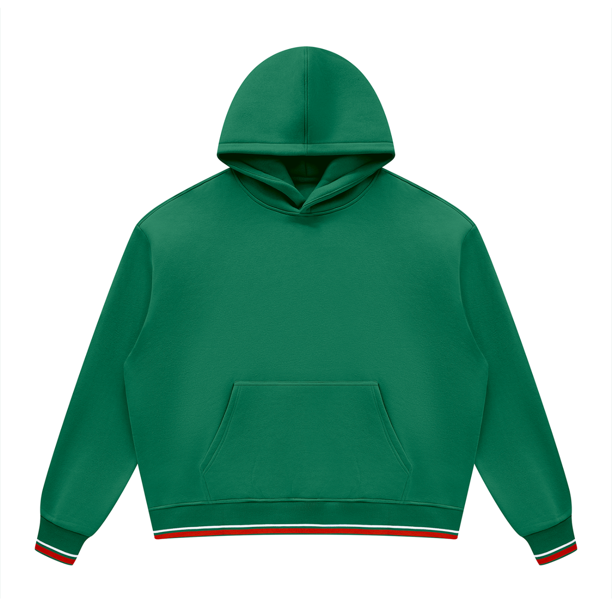 Unisex Oversized Color Block Fleece Hoodie