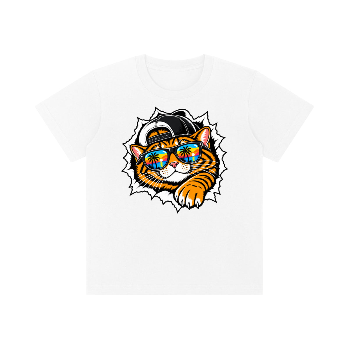 Cool Cat Kids' Crewneck Short-Sleeve T-Shirt