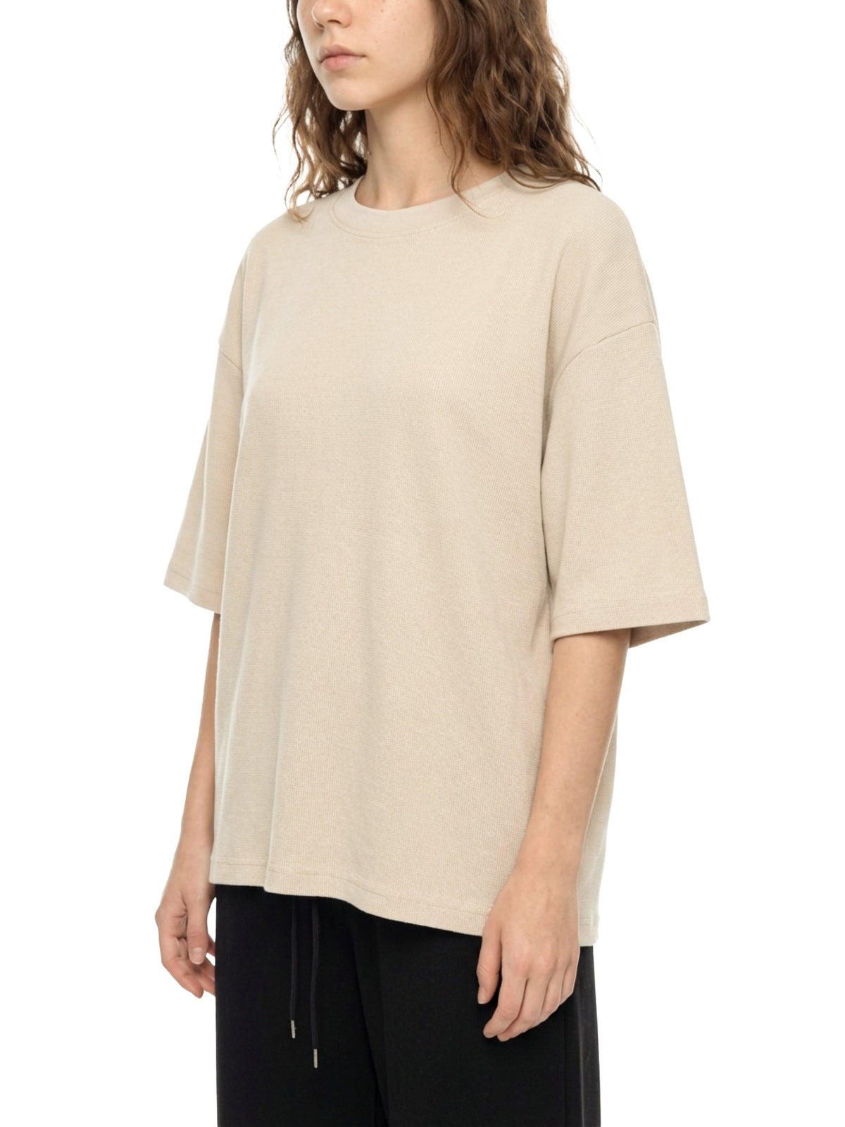 Unisex Mineral Wash Waffle Boxy T-Shirt