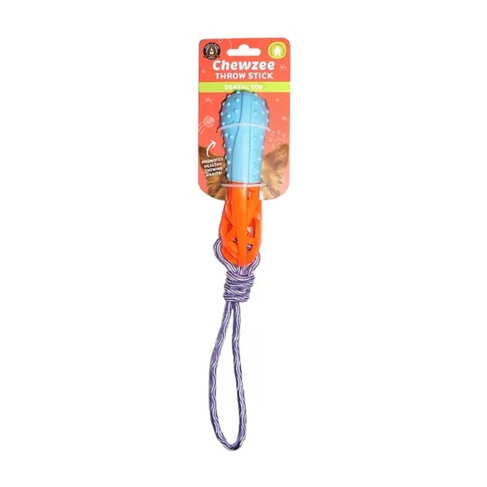 Float and squeak throw stick dog toy