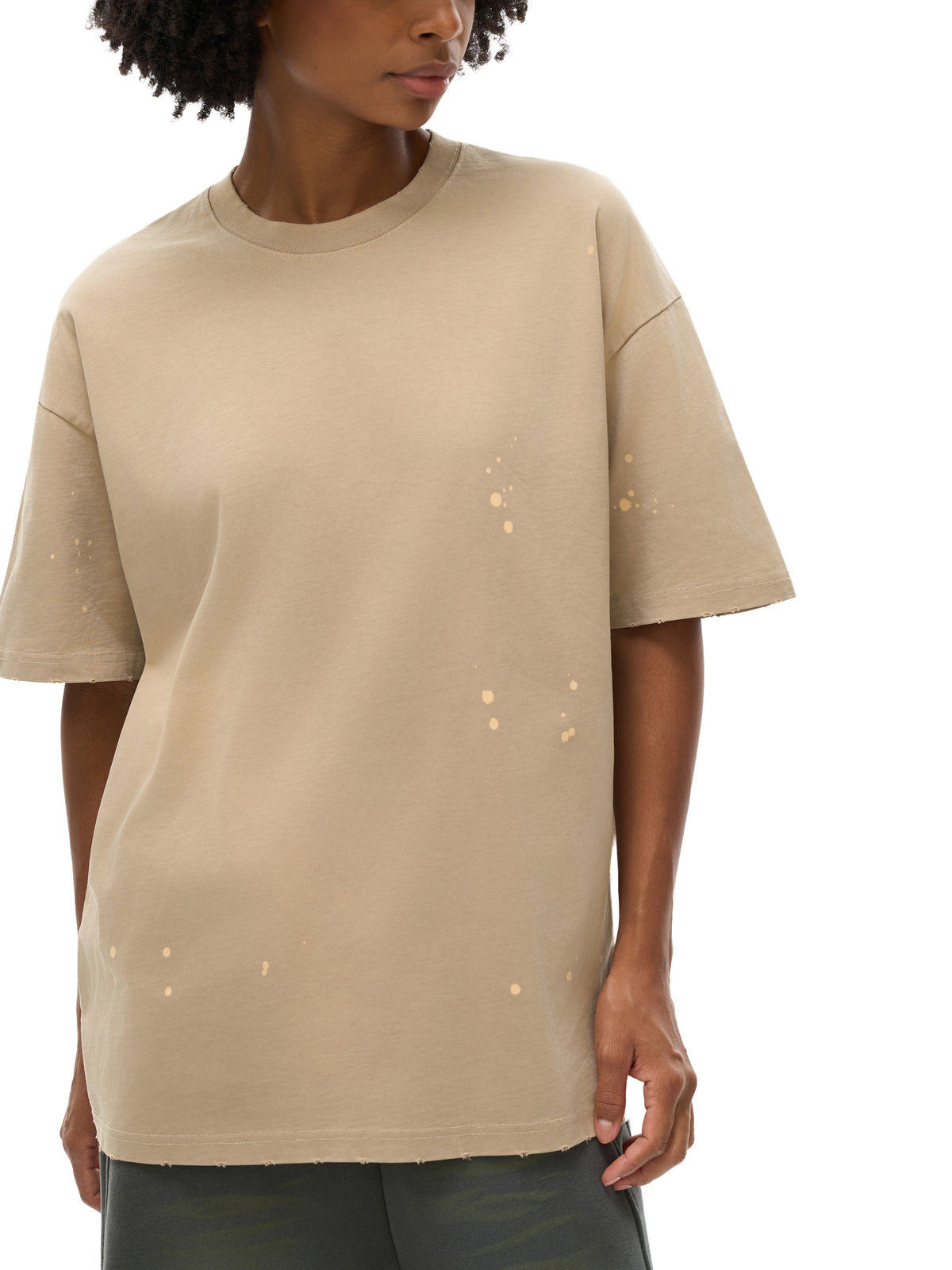 Hand-Frayed Sunfade Paint Splatter T-Shirt gallery view