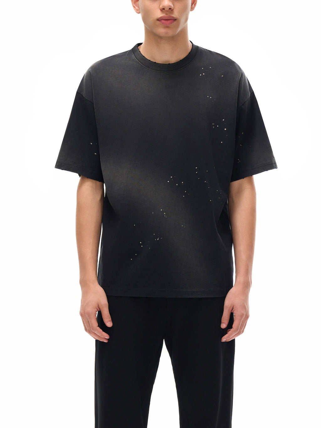 Hand-Frayed Sunfade Paint Splatter T-Shirt gallery view