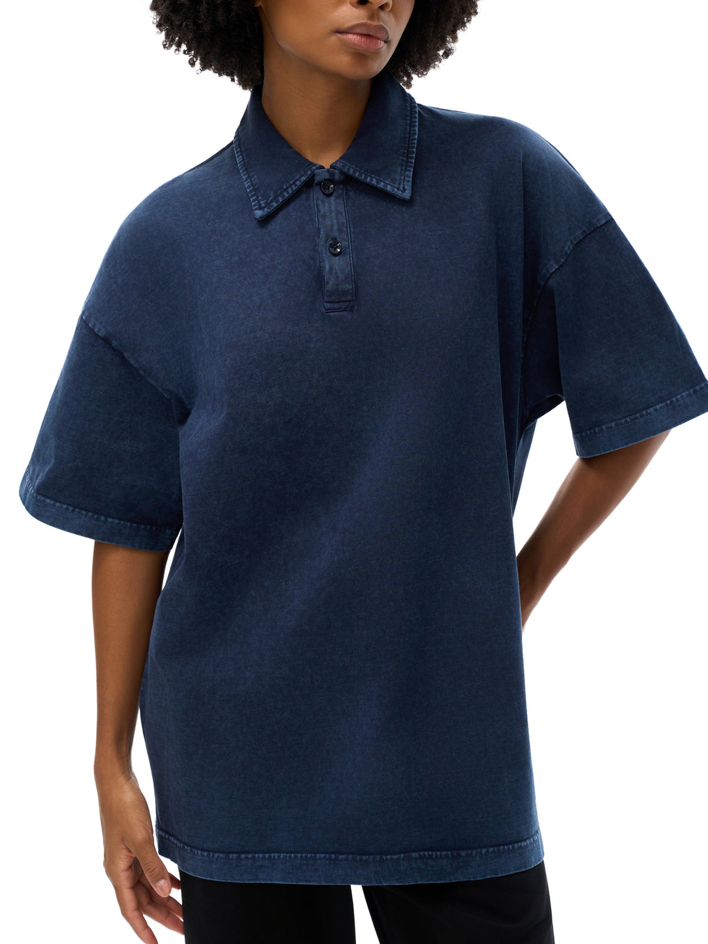 Heavyweight Snow-Washed Polo T-Shirt - image 12