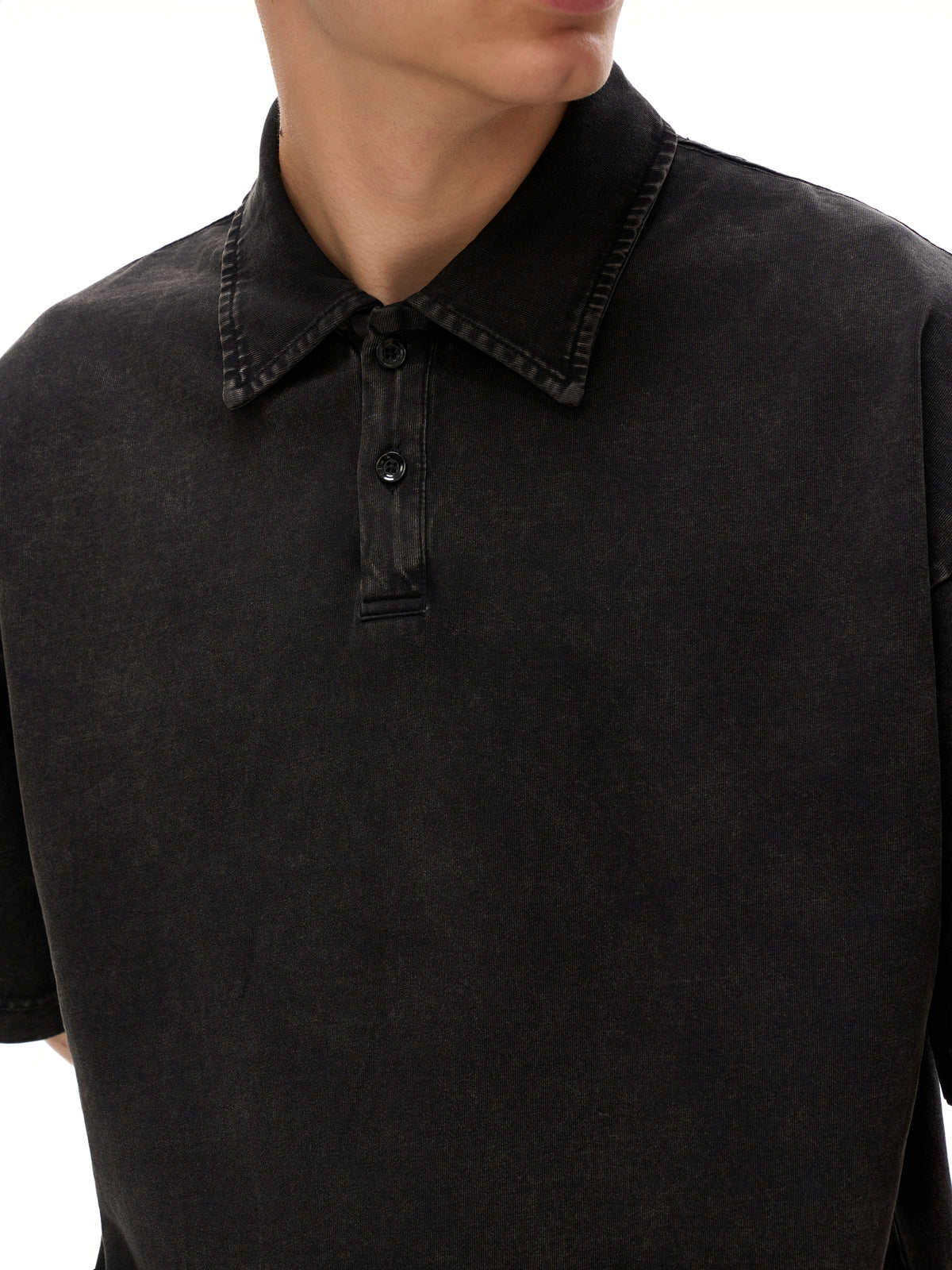 Heavyweight Snow-Washed Polo T-Shirt - image 7