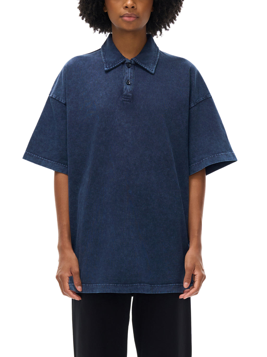 Heavyweight Snow-Washed Polo T-Shirt - image 8