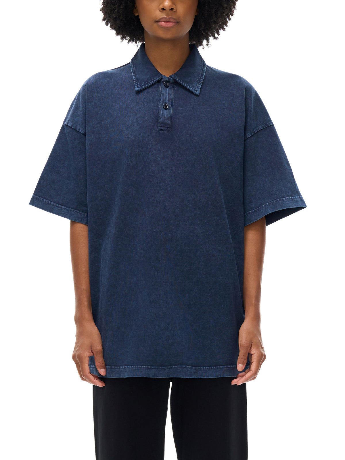 Heavyweight Snow-Washed Polo T-Shirt - image 8