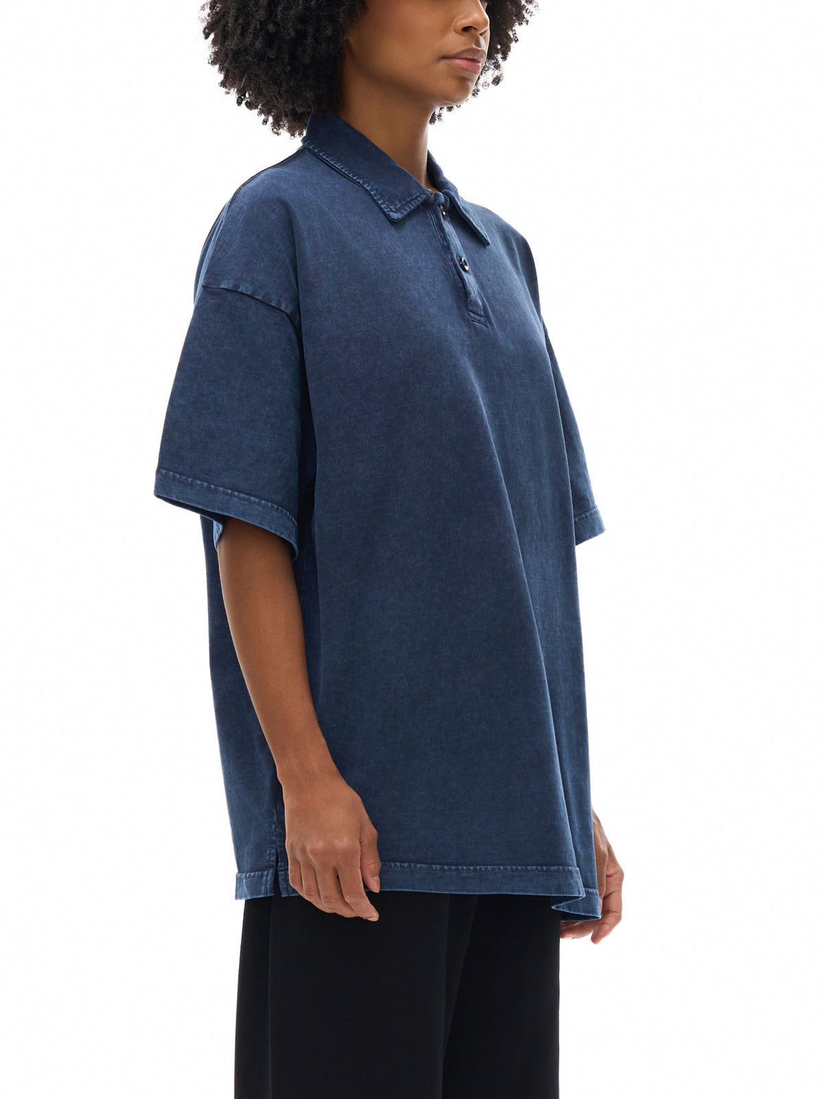 Heavyweight Snow-Washed Polo T-Shirt - image 9
