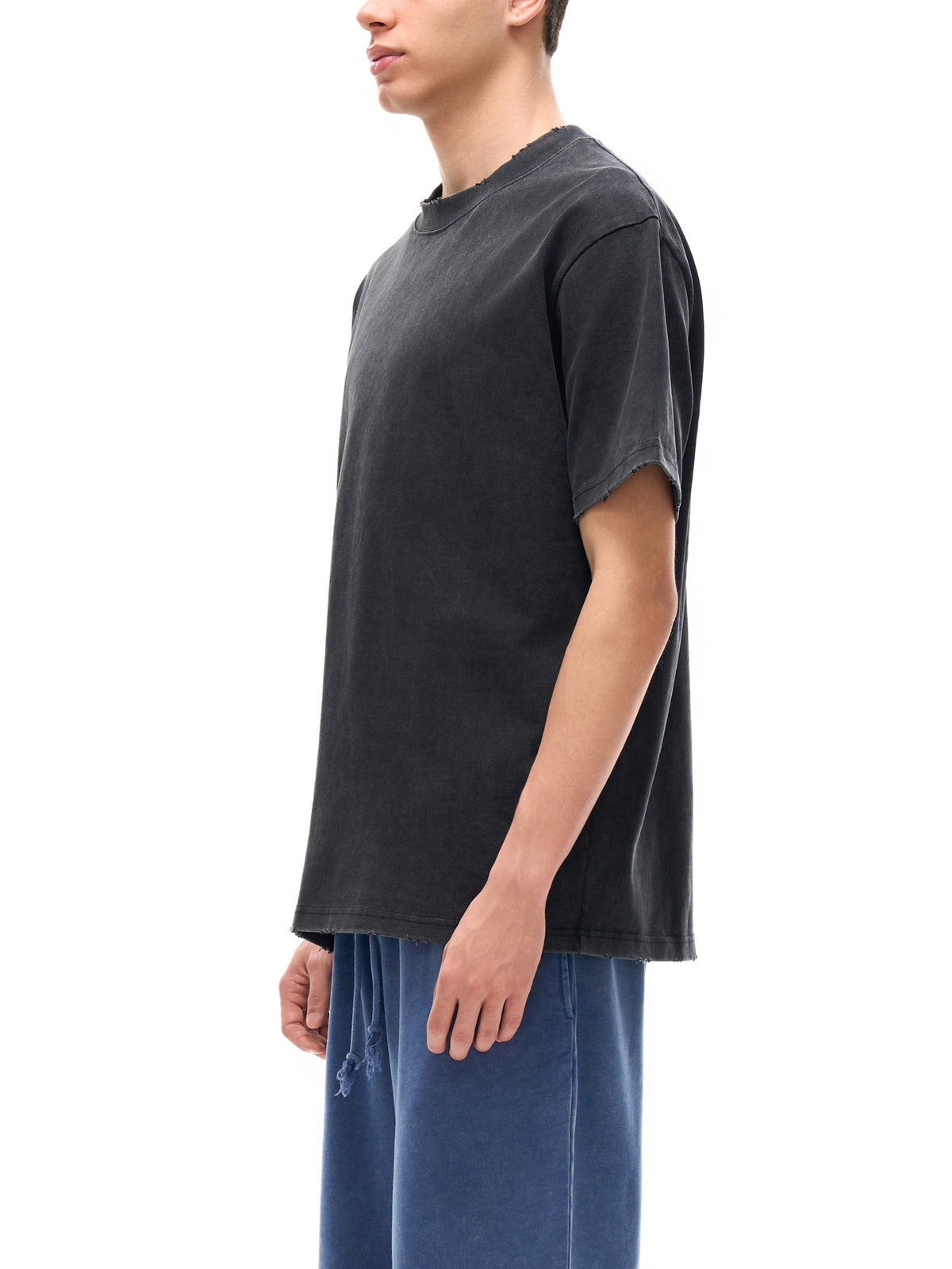 Heavyweight Vintage Washed Frayed T-Shirt gallery image 4